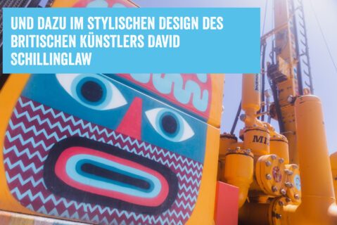 Viva con Agua und David Shillinglaw in Äthiopien_V1 David Schillinglaw verschönert das mobile Brunnenbohrgerät John's Rig mit seiner Kunst