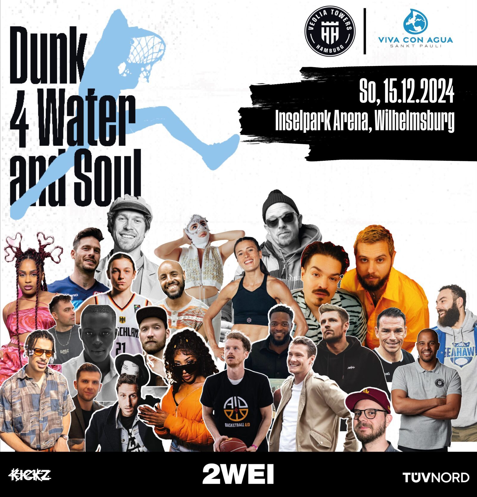 Die Mannschaften stehen fest. Diverse Künstler*innen sind dabei und treten gegeneinander in einem Basketball-match an